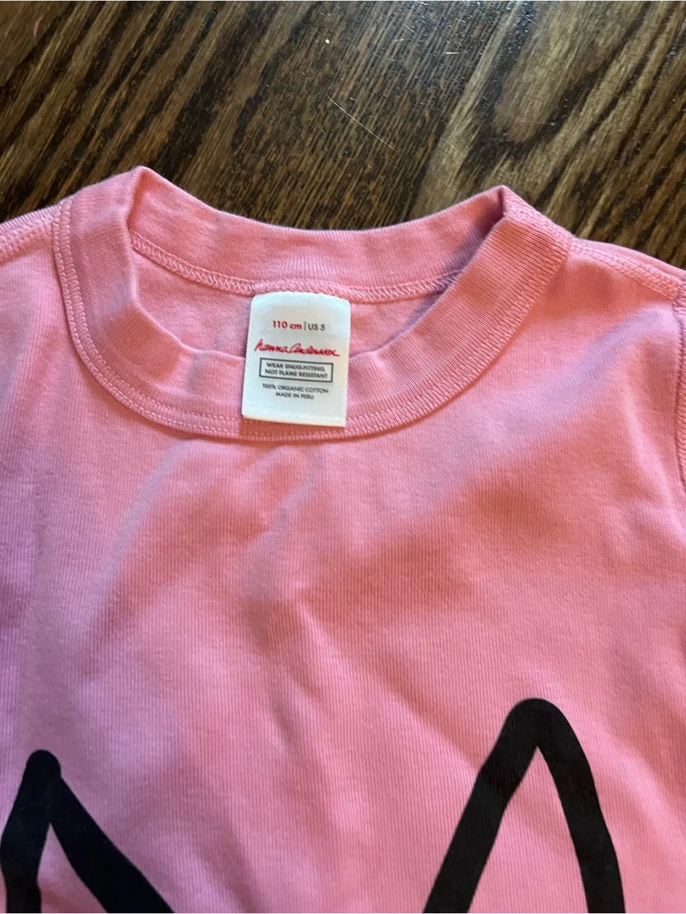 HannaJams Andersson Pink Bunny Print Pajama Set